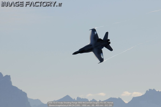 2009-10-07 Axalp Shooting Range 0650 McDonnell Douglas FA-18C Hornet